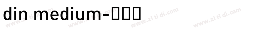 din medium字体转换